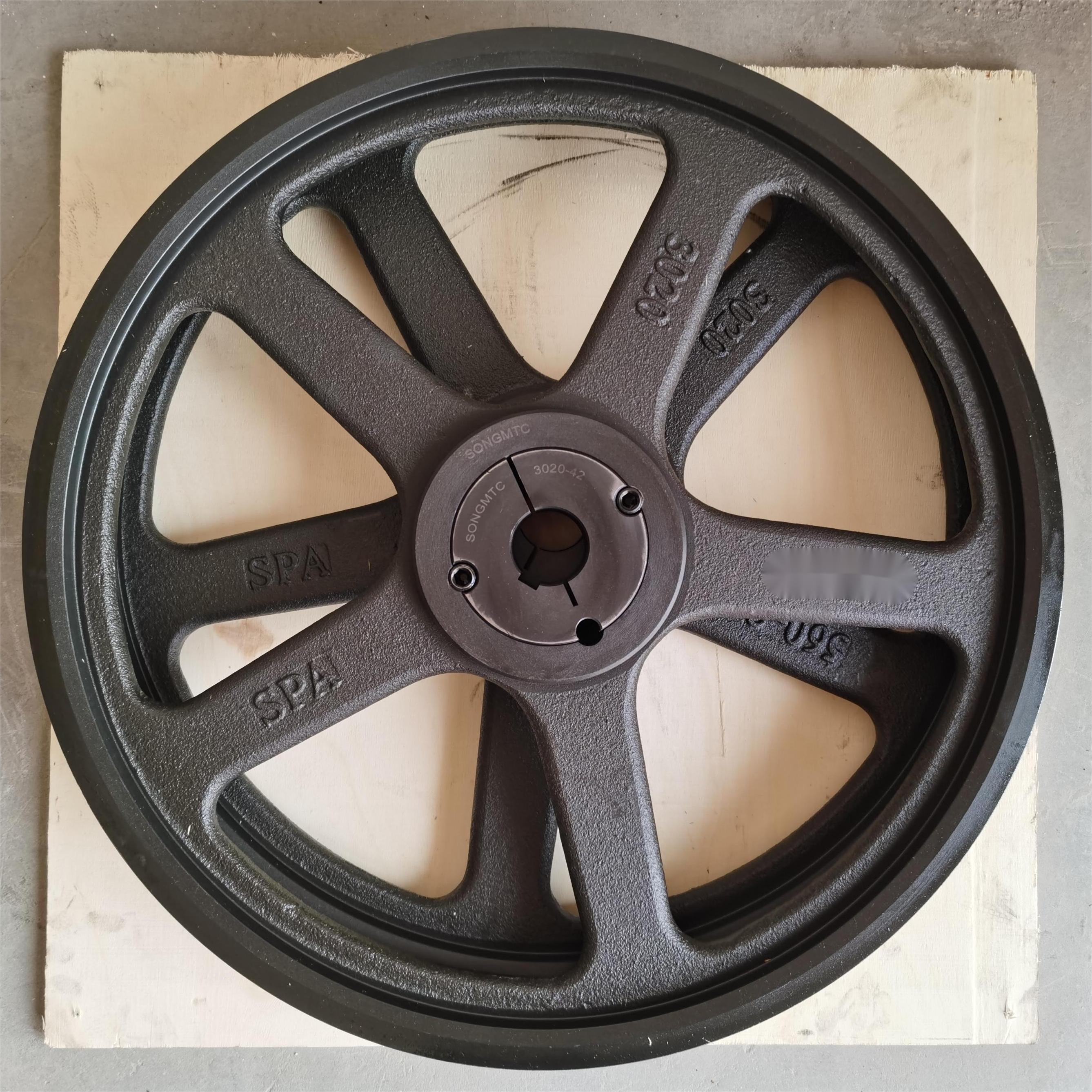 锥套皮带轮SPA630-04-3535,XPA630欧标皮带轮,松铭传动非标铸钢三角带轮 