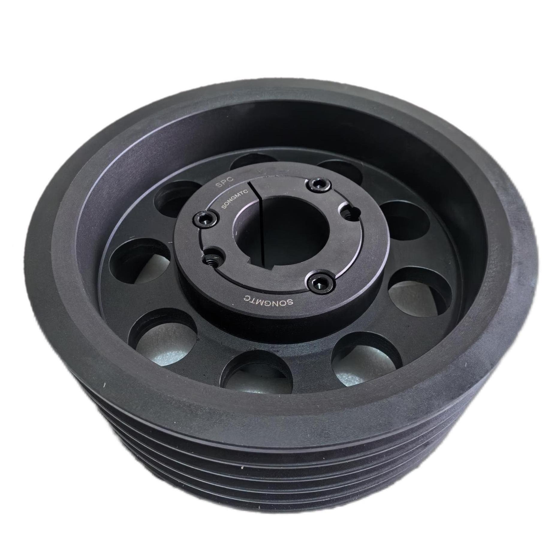 SPC375-3-3535锥套皮带轮,C型外径375欧标皮带轮HT250材料