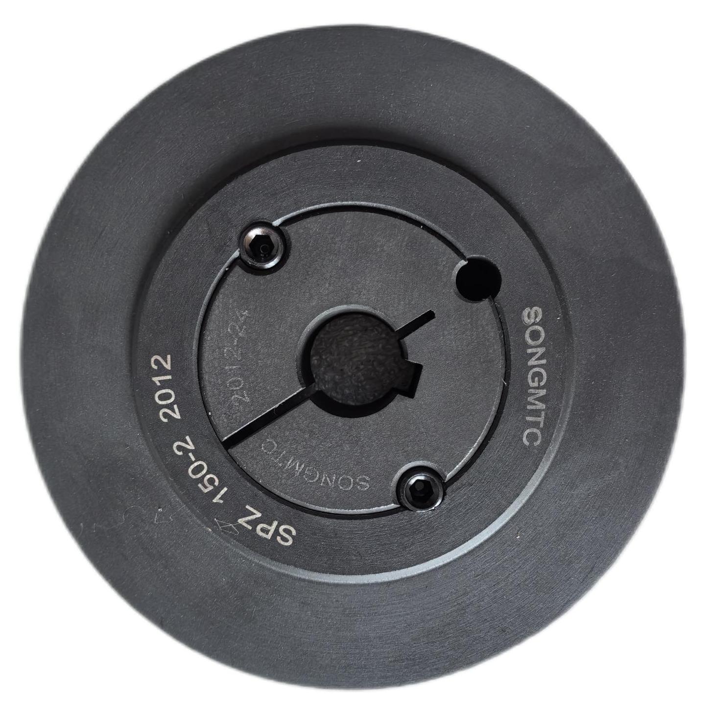 SPZ150锥套皮带轮SPZ150-02-2012欧标皮带轮 槽数：2槽 材质HT250 锥套型号：2012